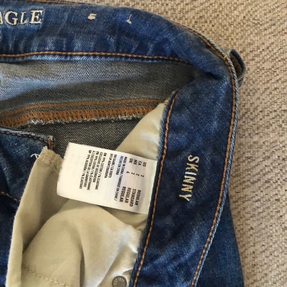 Faded dark denim AE jeans - Picture 4 of 4